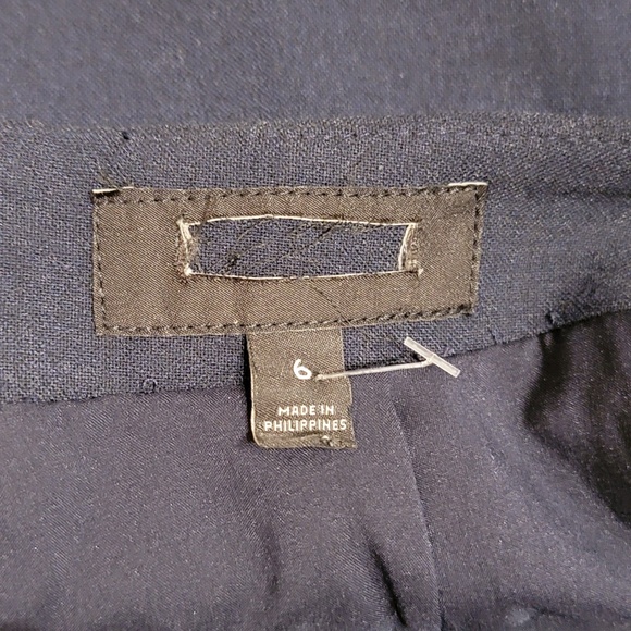 Banana Republic Double Weave Slit Mini Skirt Size 6 Blue 526705 NWOT NEW $80 - Picture 7 of 8